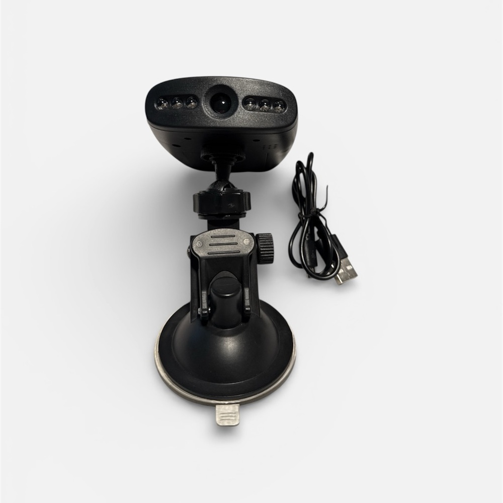 Black Dash Camera with Mount
